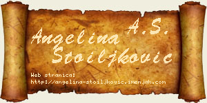 Angelina Stoiljković vizit kartica